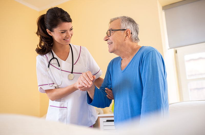 Expectant mother receiving prenatal care from a doctor